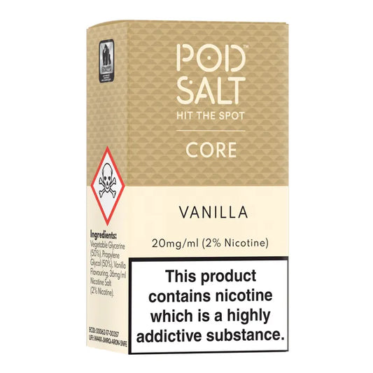 POD SALT VANILLA 30ML NICOTINE SALT E-LIQUID