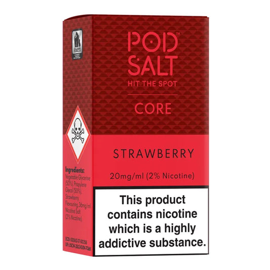 POD SALT STRAWBERRY 30ML NICOTINE SALT E-LIQUID