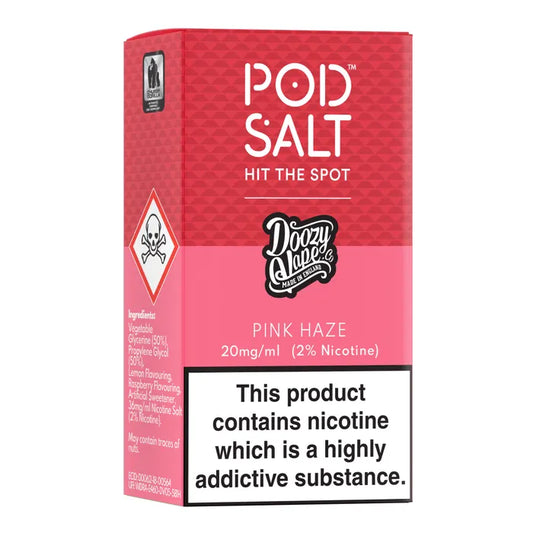 POD SALT PINK HAZE 30ML NICOTINE SALT E-LIQUID FUSION